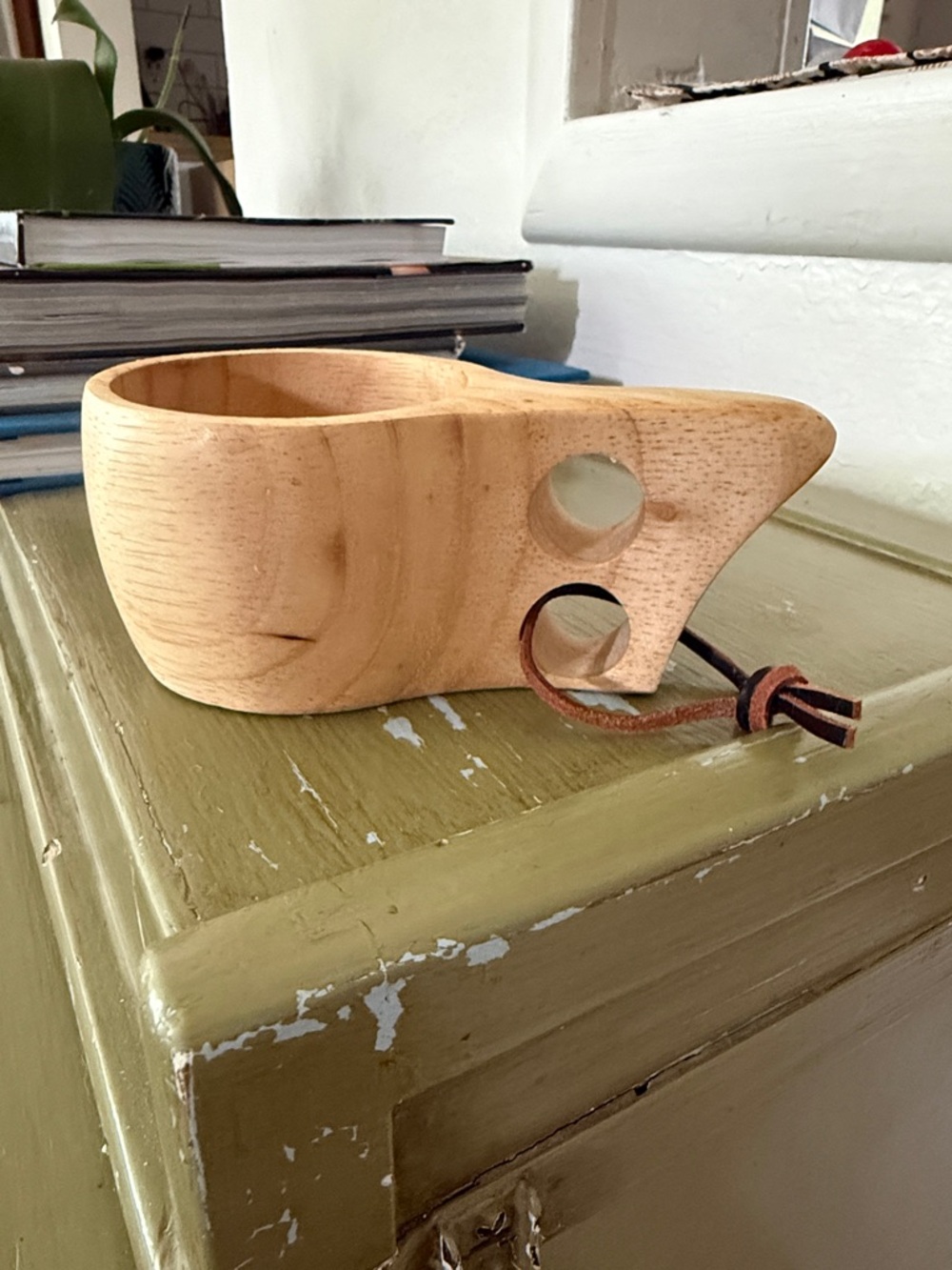 Handcrafted Wooden Kuksa Nordic Style Wooden Camping Cup